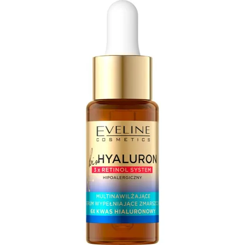 Eveline Cosmetics Bio Hyaluron 3x Retinol System füllendes Antifaltenserum 18 ml