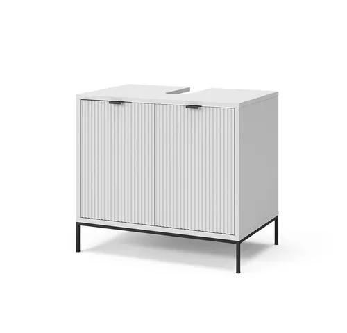 Vicco Waschbeckenunterschrank Eliza, 60 x 63 cm in Weiß in weiß von Vicco