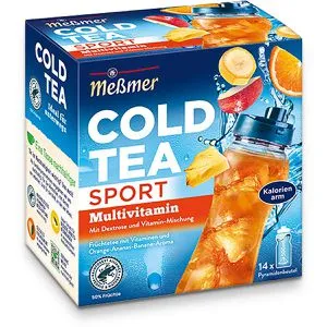 Meßmer Tee Cold Tea Sport Multivitamin, 14 Pyramidenbeutel, 38,5g
