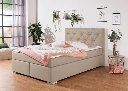 Home affaire Boxbett Tynan, wahlweise mit Bettkasten, in H2, H3 & H4 erhältilich