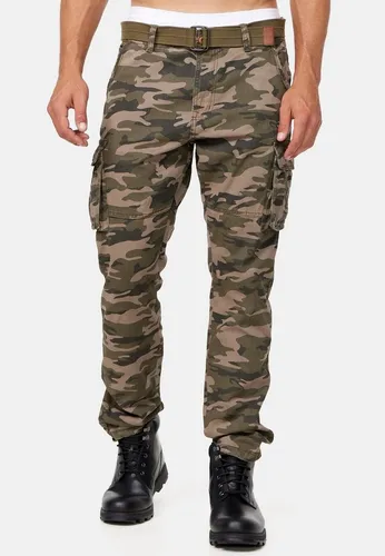 Indicode Cargohose William grün M - Wanderhosen mit 98% Baumwolle und 2% Elasthan, pflegeleicht und elastisch für optimalen Tragekomfort bei Outdoor-Aktivitäten.