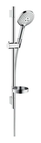 Hansgrohe Raindance Select S Brauseset 120 3jet EcoSmart - Brausen Set mit 3 Strahlarten, energieeffizient und ideal für ein luxuriöses Duscherlebnis