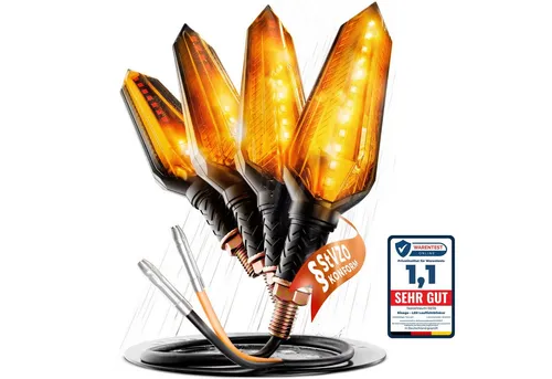 Binego® 4x LED Blinker mit Lauflicht