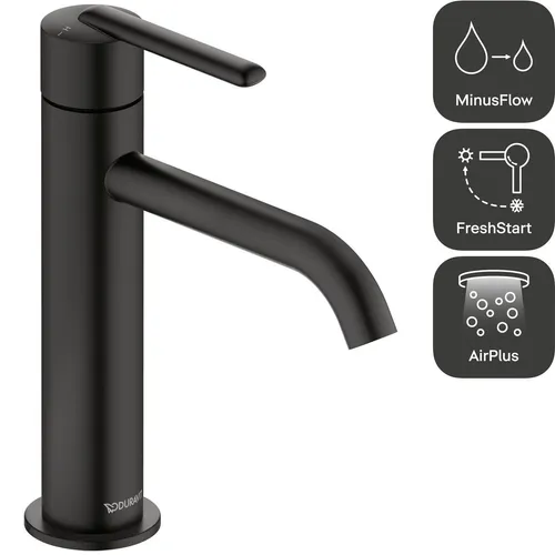 Duravit Balcoon Einhebel-Waschtischmischer M Schwarz Matt von Duravit