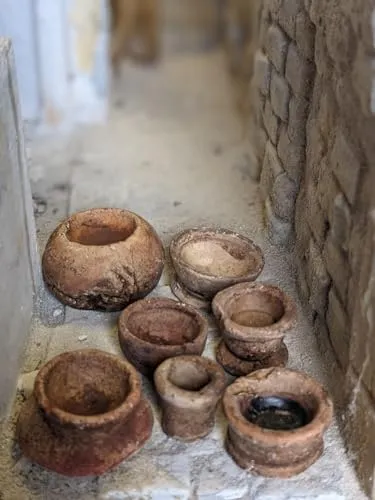 menta-modellbau Töpfe & Schalen f. den Krippenbau, 7 Stck, Krippenzubehör