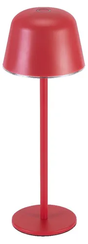 Moderne LED Akku Tischlampe dimmbar in Magenta