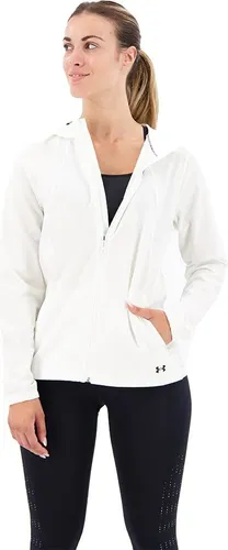 Under Armour OutRun The Storm Laufjacke Damen - weiß, XS - Leichte Damen Laufjacke aus 87 % Polyester und 13 % Elastan, ideal für alle Wetterbedingungen beim Laufen.