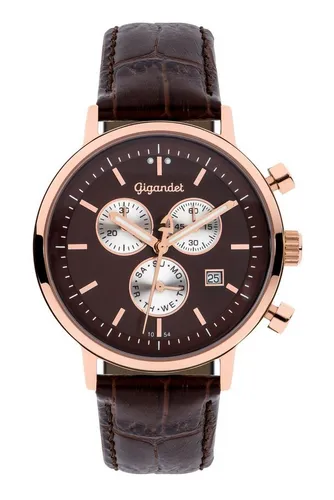 Gigandet Chronograph Classico, Mineralglas, Chronograph, Tag- und Datumsanzeige