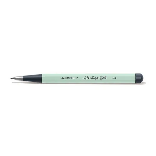 Drehgriffel Nr. 2 Druckbleistift 0,7 mm, mint - Sonstige Schreibgeräte, hochwertiger Aluminium- und Stahl-Bleistift mit ergonomischem Design, perfekt für präzises Schreiben und stilvolles Notieren.