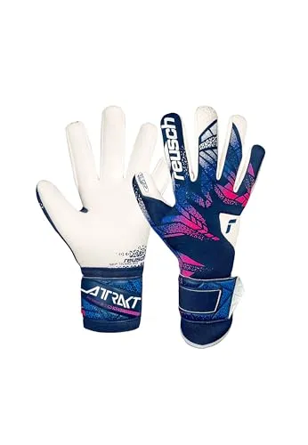 REUSCH Herren Handschuhe Attrakt RE:GRIP - Torwarthandschuhe mit innovativem Re:grip-Latex für maximalen Grip und Langlebigkeit. Optimaler Sitz und Ballkontrolle durch Innennahtkonstruktion - perfekt für präzise Torhüter.