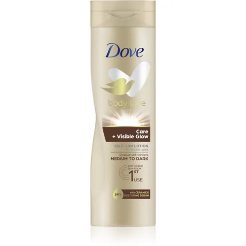Produktbild Dove Care & Visible Glow Selbstbräuner-Milch Farbton Dark 250 ml