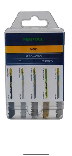 Festool Stichsägeblatt-Set STS-Sort/25 W - 204275 - Sägeblätter für präzise Schnitte in Holz, ideal für Handwerker und DIY-Projekte. Hochwertige Qualität von Festool für optimale Ergebnisse.