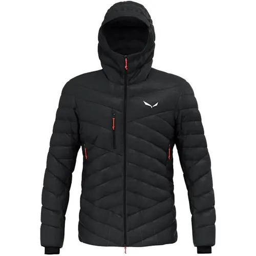 Salewa Daunenjacke Ortles Medium 3 RDS schwarz Herren - Steppjacke für alpine Unternehmungen, warm und wasserabweisend, mit 90:10 Entendaunenfüllung für optimale Wärmeleistung und minimalen Packmaß.