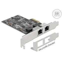 DELOCK 89530 - PCI Express 2,5 Gigabit Ethernet Netzwerkkarte - Netzwerkkarten mit 2x RJ45 Anschlüssen und NBASE-T Technologie für bis zu 2,5 Gbps. Ideal für moderne Anwendungen und hohe Bandbreitenanforderungen.