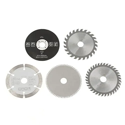 STÜCKE Mini Kreissägeblatt Feinbearbeitung Trennscheiben Durchmesser Innen-15mm Außen-85mm für Schneidwerkzeug 5