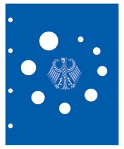 SAFE 7845 TOPset Ergänzungsblatt für einen ganzen DM-Kursmünzensatz | Inklusive blauem Zwischenblatt