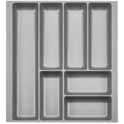 SO-TECH® Besteckeinsatz Orga-Box 2 – Silbergrau von SO-TECH