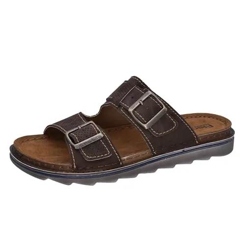 Fischer Markenschuh Herren-Pantolette - Hochwertige Clogs für Herren mit elastischer Laufsohle und gepolstertem Lederfußbett für höchsten Komfort.