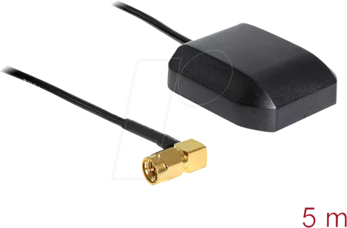 NAVILOCK 60543 - GNSS Antenne, SMA Stecker, 90°, 5 m