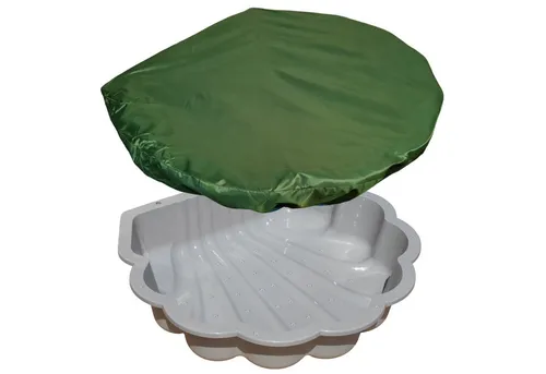 TikTakToo Sandkasten Wasser- und Sandmuschel, (2-tlg), optional mit Abdeckplane