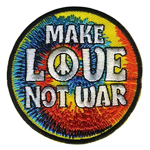 Freak Scene Aufnäher - Make love not war - bunt - Patch