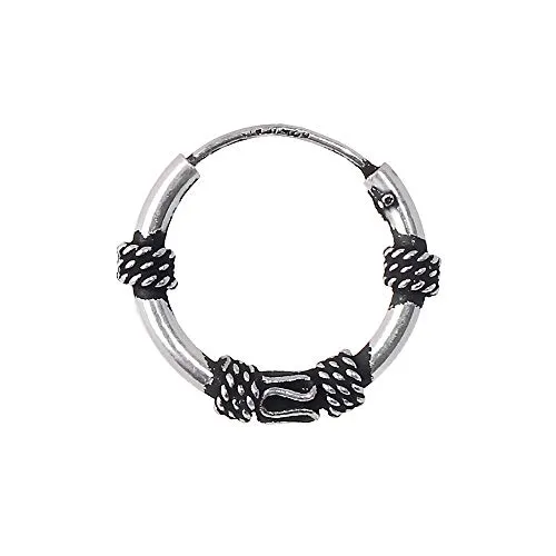 NKlaus 925 Silber Einzel Ohrring Keltische CREOLE Gothic Celtic Bali EINZEL 14mm 5036