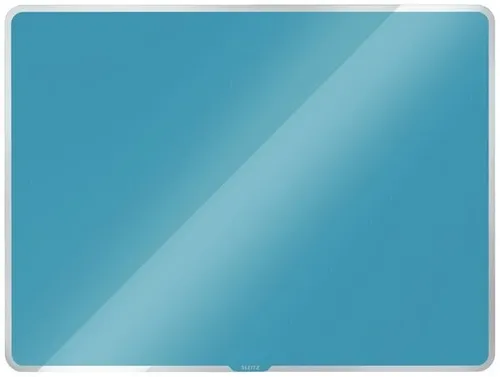 Leitz Cosy Whiteboard aus Glas 40 x 60 cm, blau - Magnetisches Glas-Whiteboard in 40 x 60 cm, rahmenloses Design für maximale Schreibfläche. Ideal für Notizen und Präsentationen, extrem leicht abwischbar und kratzfest.