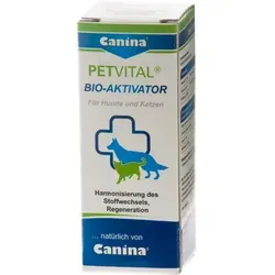 Petvital Bio Aktivator vet. 20 ml - Rezeptfreies Flüssigkeitspräparat von Canina pharma für gesunde HundeVitalität