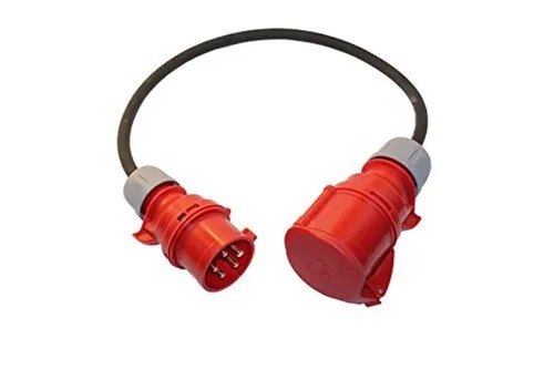 maxgo® CEE Adapterleitung 400V 16A auf 32A Dose - Netzkabel, flexibel und robust, ideal für den professionellen Einsatz in Werkstätten und auf Baustellen.