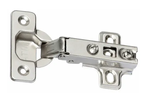 Topfbänder Topfband Eckanschlag Möbelscharniere - Moderne Scharniere aus vernickeltem Stahl, ideal für Doppelfalttüren und Zimmerdurchgänge. Hohe Qualität aus Deutschland mit einer Tiefe von ca. 11,8 mm.