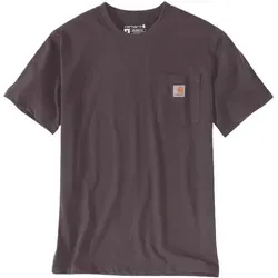Carhartt Work Pocket S/S T-Shirt Gr S in lila von Carhartt