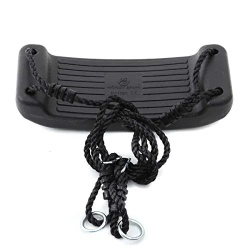 Hörby Bruck Schaukelsitz für Kinder (Kunststoff, Breite 39 cm, Farbe schwarz, Metallringe, max. Belastung 50 kg) 4039