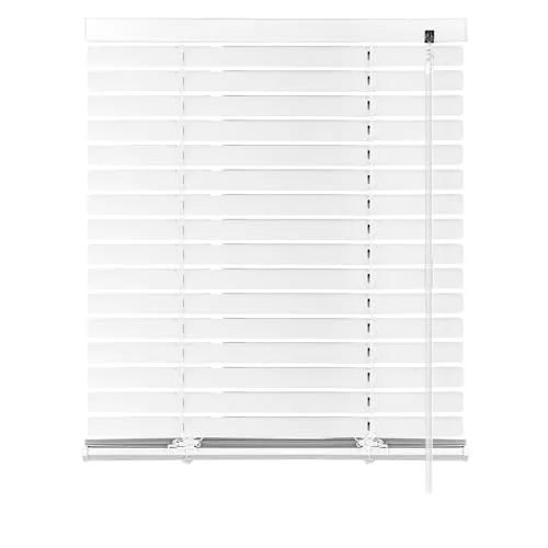 S SIENOC Aluminium Jalousie Weiß B40xH220cm Venetian Blinds Jalousie ohne Bohren inkl. Klemmclips