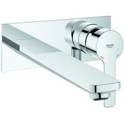 Grohe Lineare Waschtischarmatur 23444001 - Waschtischarmatur, 2-Loch-Wandmontage mit GROHE StarLight® Oberfläche für langlebigen Glanz und GROHE EcoJoy® Technologie für Wasserersparnis.