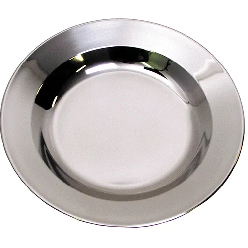 OUTDOOR SUPPENTELLER Edelstahl, großer Camping Teller 22 cm rostfrei Geschirr