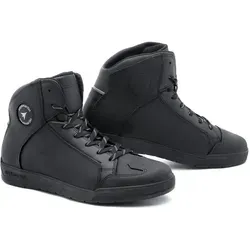 Stylmartin Matt WP, Motorrad-Sneakers in Schwarz - 38 EU - Elegante und sichere Motorrad-Sneakers aus feinem Leder, mit wasserdichter Membran und atmungsaktivem Fußbett – ideal für urbane Biker!
