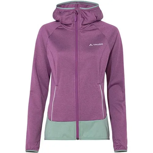 Vaude Tekoa II Damen Fleecejacke - Lila - Größe 36 - Funktionsjacke aus umweltfreundlichem Material, ideal für aktive Outdoor-Aktivitäten und sorgt für angenehme Wärme.