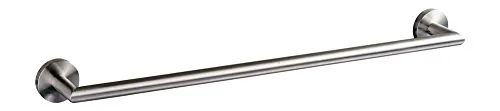 Ambrosya Handtuchhalter Edelstahl gebürstet – 60 cm - Handtuchhalter & -stangen aus rostfreiem Edelstahl, langlebig und ideal für feuchte Räume. Modernes Design für Bad & Küche, inklusive Montagematerialien für eine einfache Installation.