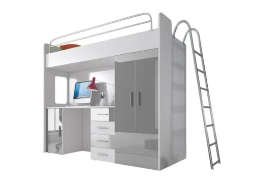 Betten Hochbett Echtes Holz Kinder & Jugend Zimmer Neu Doppelstock Bett Etagen
