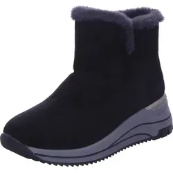 Winterboots TOM TAILOR Damen, modisch mit Keilabsatz - Wanderschuhe, TOM TAILOR, stilvolle Winterboots mit warmem Futter und trendigem Fellimitat-Kragen für optimalen Komfort und Style.