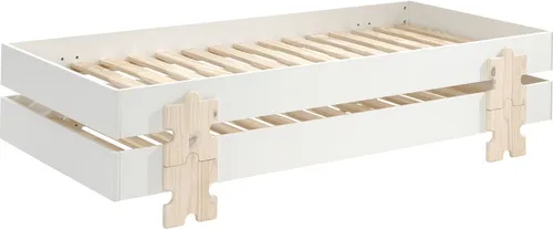 Stapelbett Karlene 2er Set 90x200 cm Weiß