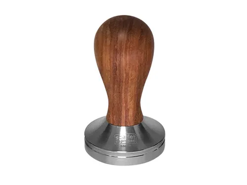 scarlet espresso Tamper »Classic« mit Edelholzgriff - Küchenmaschinen-Aufsätze, perfektes Verdichten für gleichmäßige Espresso-Extraktion. Ergonomischer Griff und spülmaschinengeeignet für einfache Reinigung.