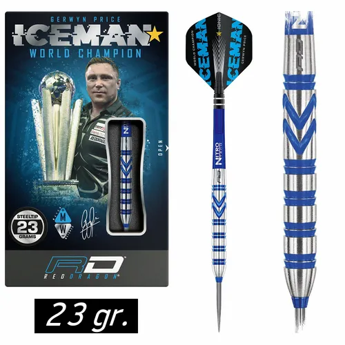 Produktbild Redragon Dartpfeil Gerwyn Price Iceman Originals 23g Tungsten Steeldart
