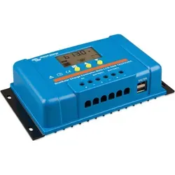 Victron Energy BlueSolar PWM DUO-LCD&USB 20A - Batterie-, Akku-Zubehör mit LCD-Anzeige und zwei USB-Ausgängen, ideal für die effiziente Ladung von zwei Batterien mit programmierbarem Ladestromverhältnis.