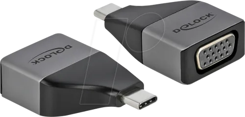 DELOCK 64002 - Adapter, USB-C > VGA, 1080p 60Hz