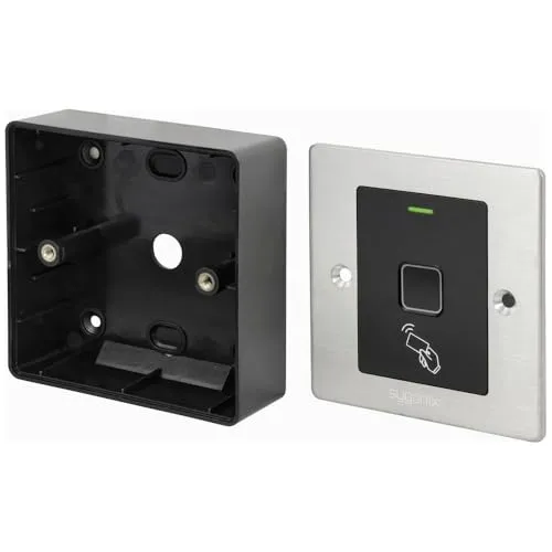 sygonix SY-6097868 Fingerprint/RFID Zugangssystem - Biometrische Überwachungstechnik mit wetterfestem IP66-Gehäuse, bietet Zugang per Fingerabdruck oder RFID-Karte für bis zu 1000 Personen.