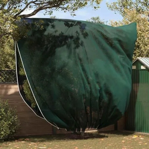 vidaXL Frostschutzpflanzenfleeceabdeckungen 3 pcs Grün 3,5 x 3,93 m, Gartenvlies, Pflanzenabdeckung, Schutz für draußen, rustikaler Schild, Naturdecke, Frostschutz-Hülle