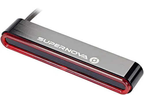 Supernova M99 TL2 Rücklicht – Unisex Erwachsene, Schwarz - Fahrradbeleuchtung mit hochwertigem eloxiertem Aluminium, 7 cd Lichtstärke und vielseitiger Montageoption, ideal für sicheres Fahren bei Dunkelheit.