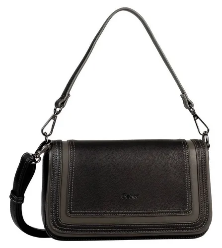 Gabor Bags Damen Handtaschen schwarz - Elegante Schultertasche aus Kunstleder mit verstellbarem Umhängeriemen. Bietet viel Platz und optimale Übersicht dank zahlreicher Fächer – ideal für den Alltag.