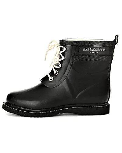 Isle Jacobsen Rub 2 Gummistiefel für Damen, Schwarz, 38 EU - Modische Gummistiefel für Damen in Schwarz, Größe 38 EU. Ideal für nasse Tage mit rutschfester Sohle und wasserfestem Material für optimalen Tragekomfort.